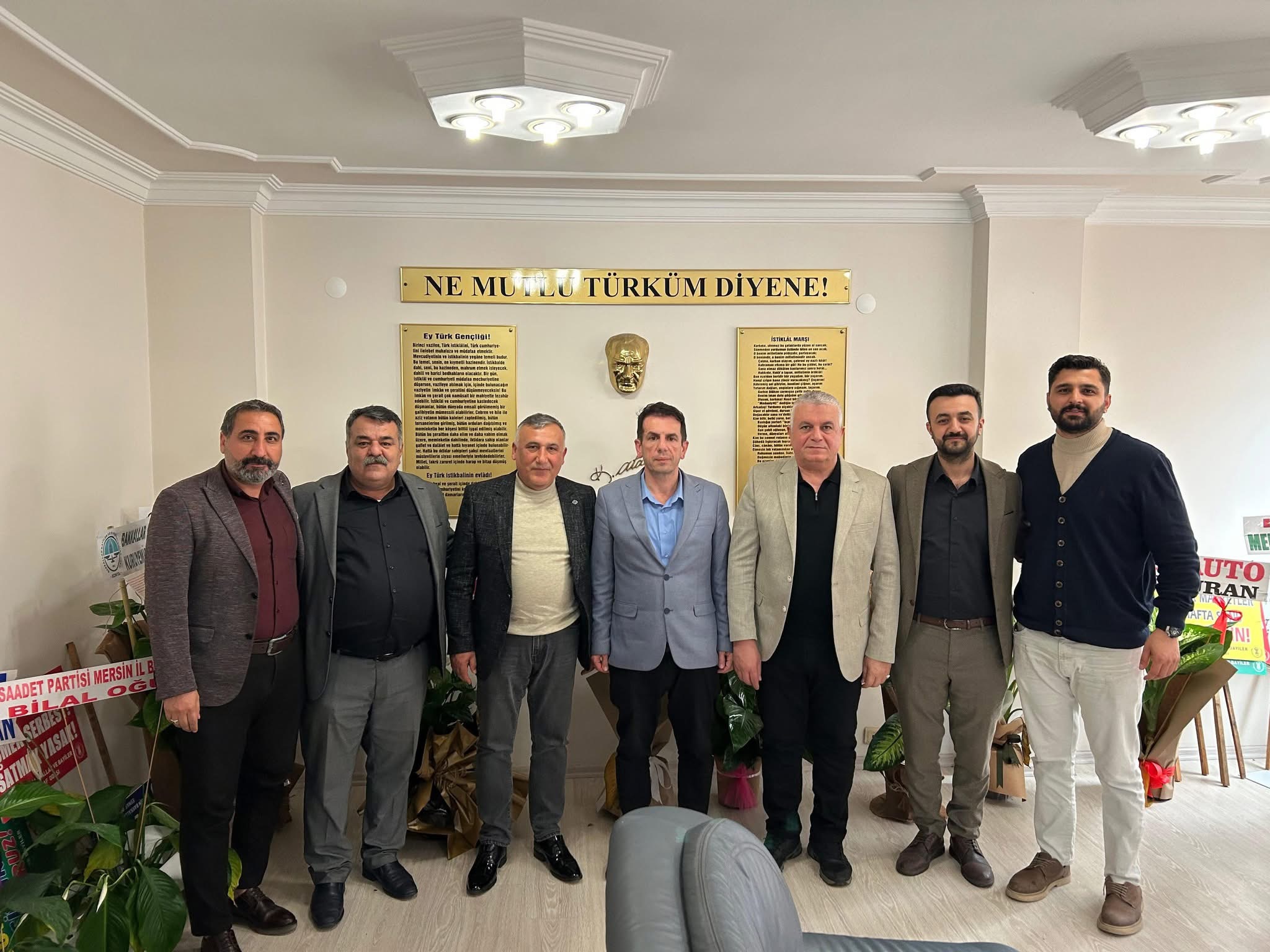 Mersin Yumurta sahibi Engin Otay, Tunç Market sahibi Refik TUNÇ, USSE Toptan sahibi Mustafa SALGUT'dan Odamıza Ziyaret