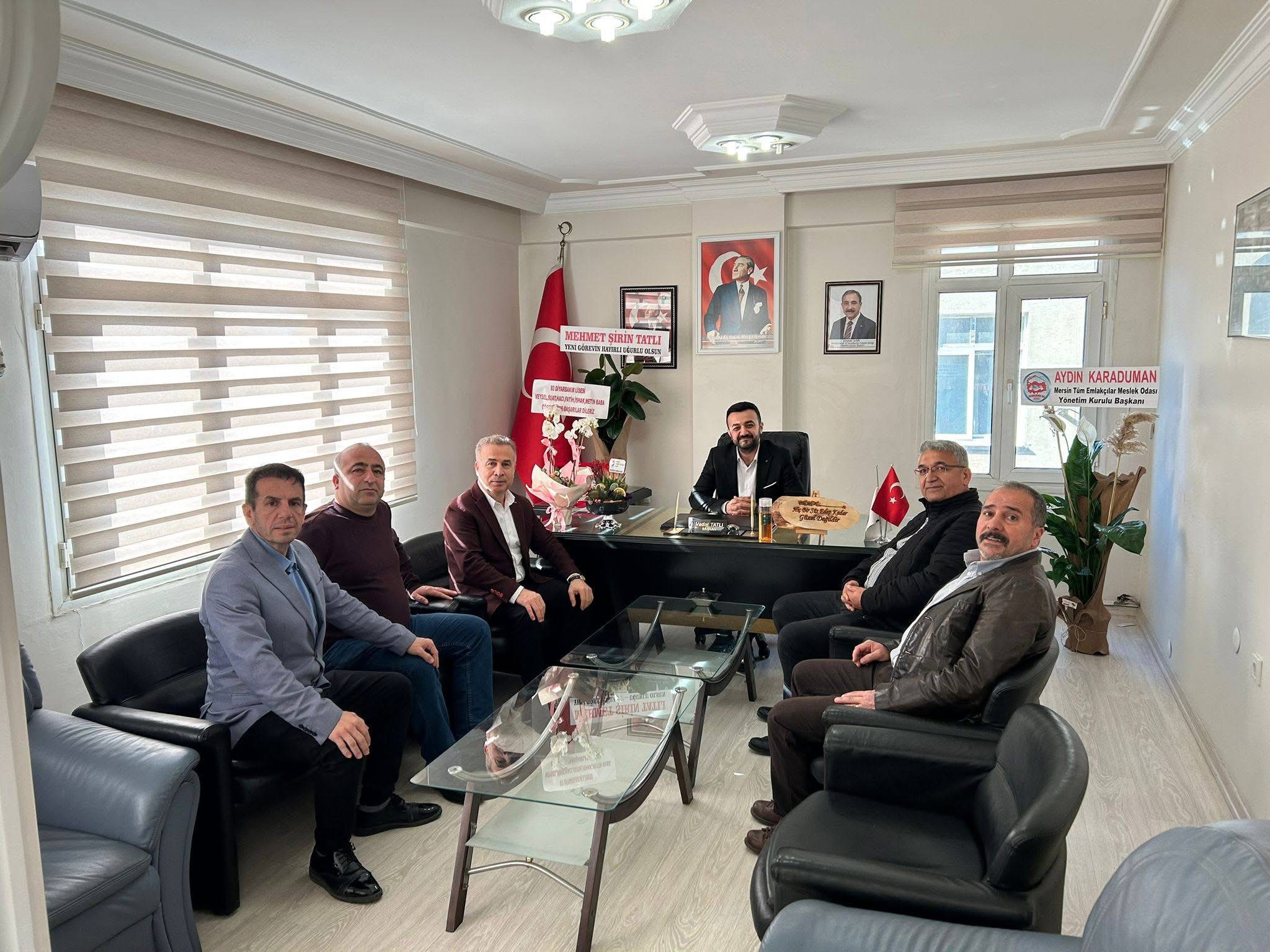 MESİAD BAŞKANI Sn. Adnan GÜNDOĞDU, Mehmet Bahri GÜNDOĞDU, MTSO Meclis Üyesi Sn. Mehmet Rıza BOYRAZ ve Mersin Tekstil Üreticileri Derneği Başkanı Sn. Kemal DEDE'den Odamıza Ziyaret